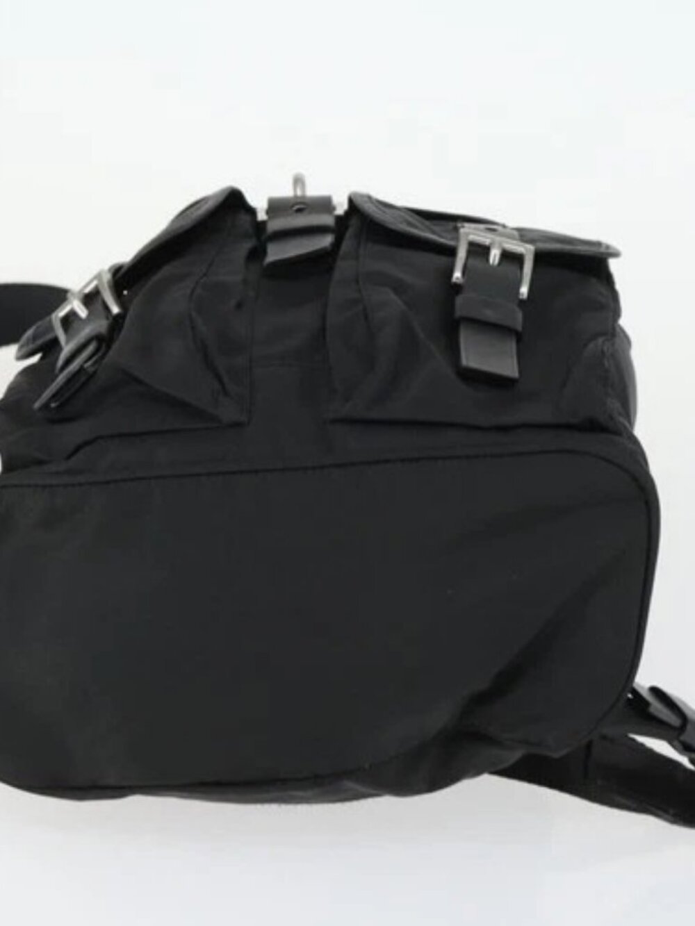 PRADA Backpack Nylon Black Silver Auth 169609 - Picture 5 of 16